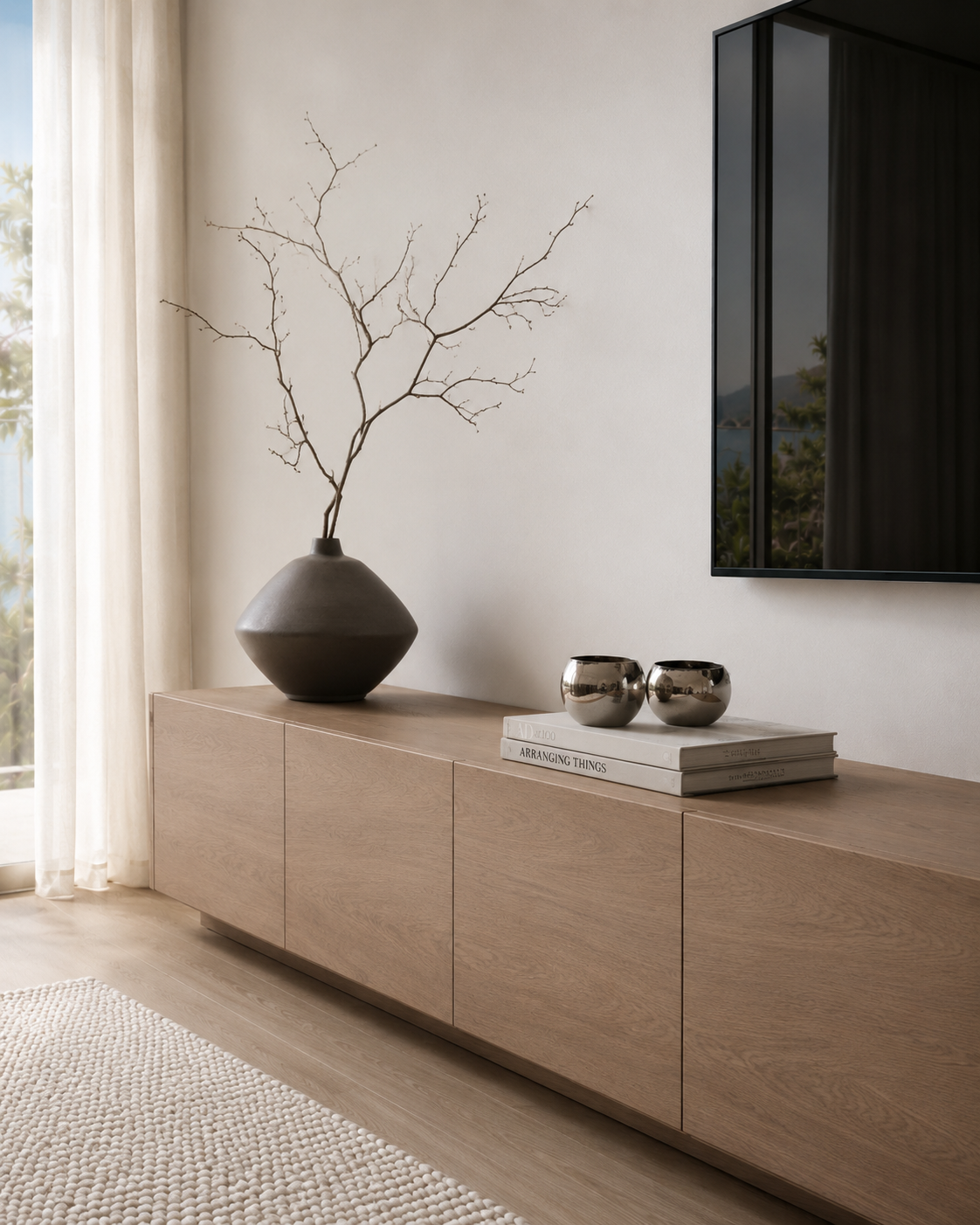 Natural materials and stone finishes in a FORMA interior